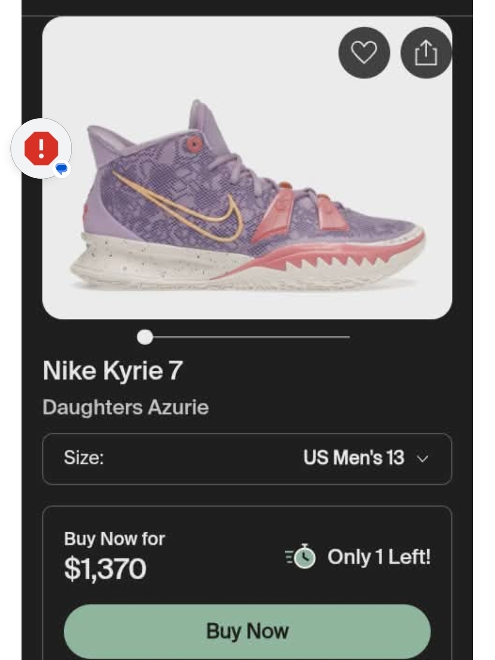 Nike Kids' Kyrie 7 Sneakers in Purple, Pink & Gold